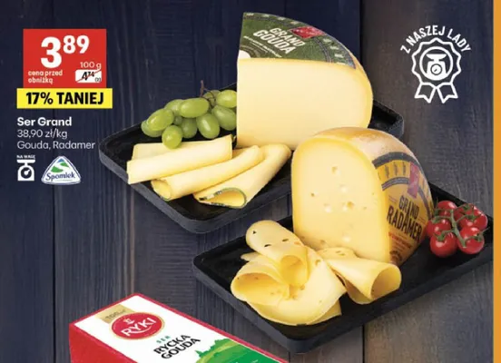 Ser Grand Gouda Spomlek promocja w Delikatesy Centrum