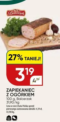 Zapiekaniec z ogórkiem Balcerzak promocja w Chata Polska