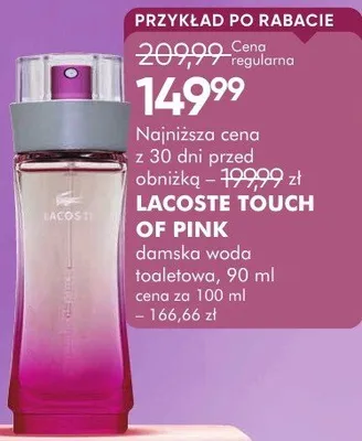 Perfumy Lacoste Touch of Pink damska woda toaletowa promocja w Makro