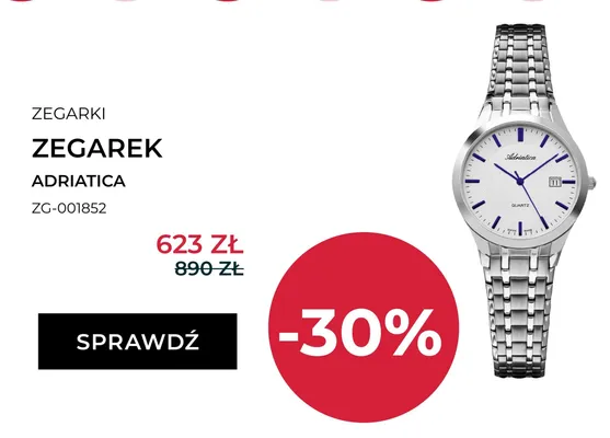 Zegarek Adriatica ZG-001852 promocja w Briju