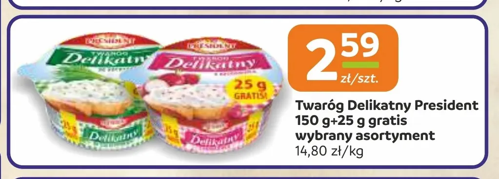 Twaróg Delikatny President promocja w Gama