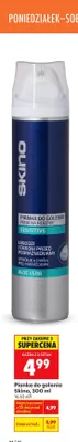 Pianka do golenia Skino Sensitive Aloe Vera promocja w Biedronka