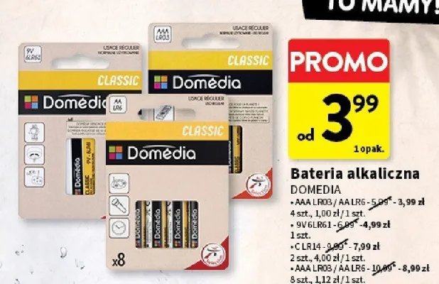 Bateria alkaliczna Domédia AAA LR03 8-pak promocja w Intermarche