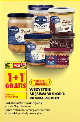 Mięsiwo w słoiku 1+1 GRATIS promocja w Biedronka