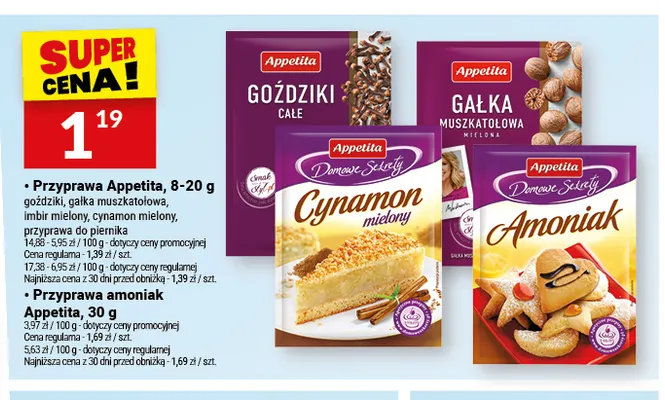 Przyprawa Appetita gałka muszkatołowa promocja w Twój Market