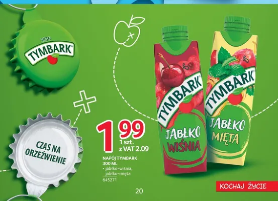 Napój Tymbark jabłko-mięta promocja w Selgros