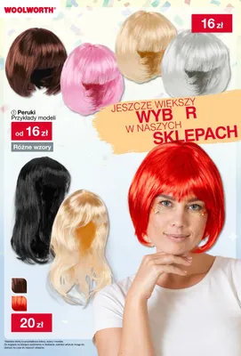 Peruka karnawałowa promocja w Woolworth