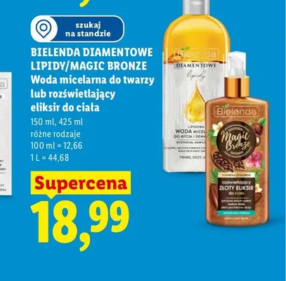 Rozświetlający złoty eliksir do ciała Bielenda Magic Bronze promocja w Lidl