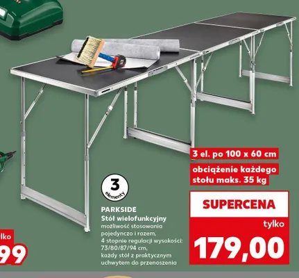 Stół wielofunkcyjny Parkside promocja w Kaufland