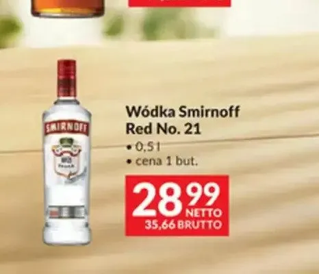 Wódka Smirnoff Red No. 21 promocja w Makro