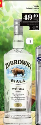 Wódka Żubrówka Biała 1l promocja w POLOmarket
