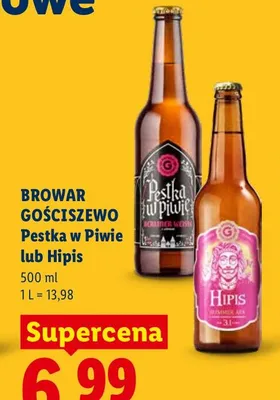 Piwo Browar Gościszewo Pestka w Piwie promocja w Lidl