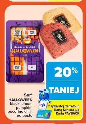 Ser Halloween red pesto promocja w Carrefour