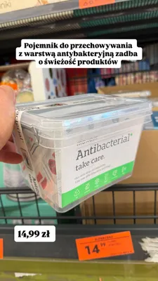 Pojemnik do przechowywania Moxom Antibacterial promocja w Biedronka