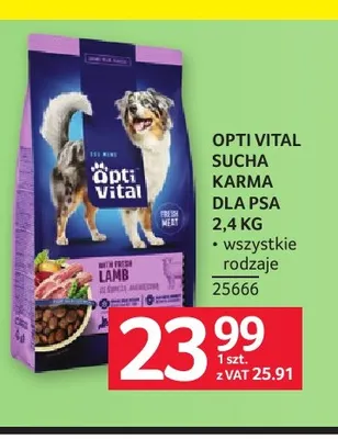 Sucha karma dla psa Opti Vital 2,4 kg promocja w Selgros