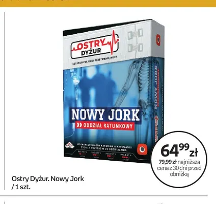 Gra planszowa Ostry Dyżur. Nowy Jork promocja w Empik