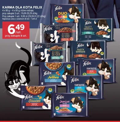 Karma dla kota Felix Junior 4-pak promocja w Stokrotka