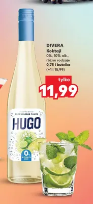 Koktajl bezalkoholowy Hugo 0% Divera promocja w Kaufland