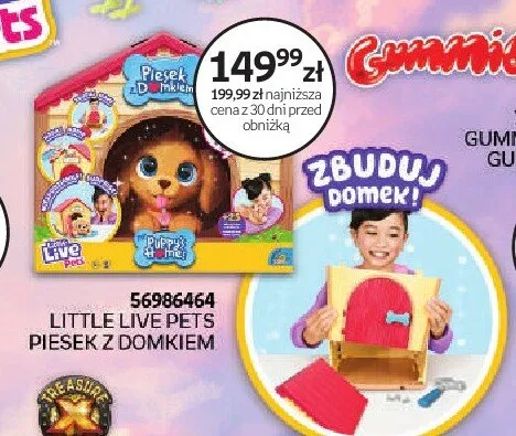 Zabawka Little Live Pets piesek z domkiem promocja w Empik
