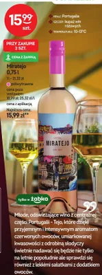 Wino różowe półwytrawne Miratejo promocja w Żabka