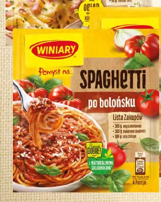 Pomysł na... Winiary Spaghetti po bolońsku promocja w Dino