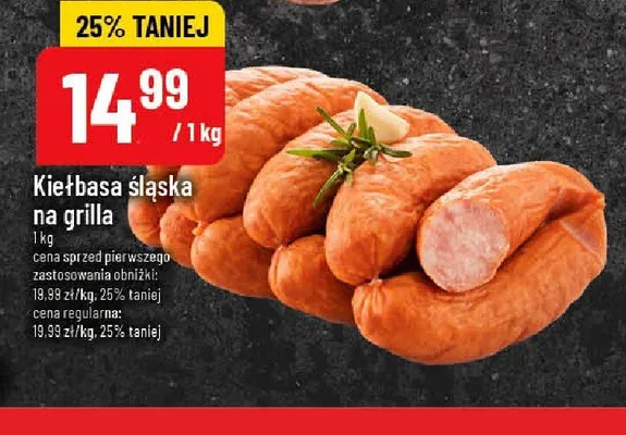 Kiełbasa śląska na grilla promocja w POLOmarket