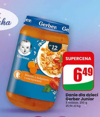 Danie dla dzieci Gerber Junior promocja w Dino