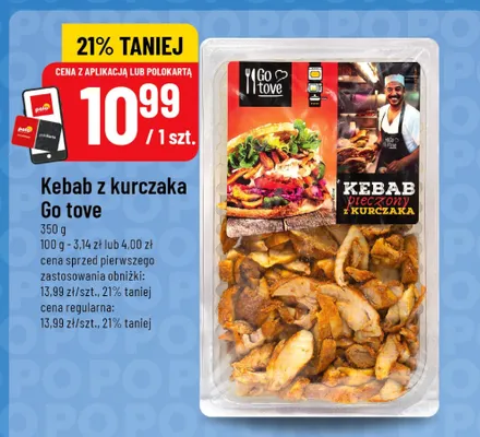 Kebab z kurczaka Go tove promocja w POLOmarket