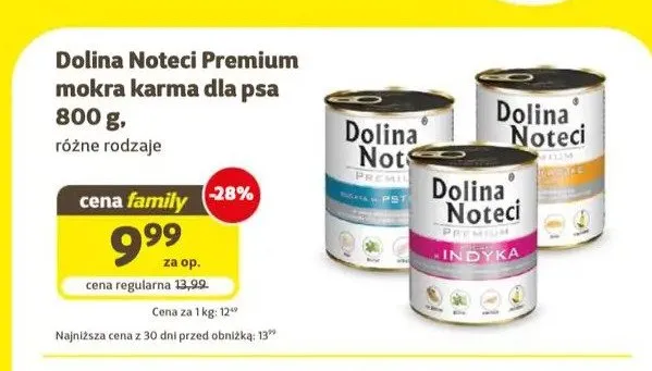 Mokra karma dla psa Dolina Noteci Premium — wariant nieczytelny promocja w Super Zoo