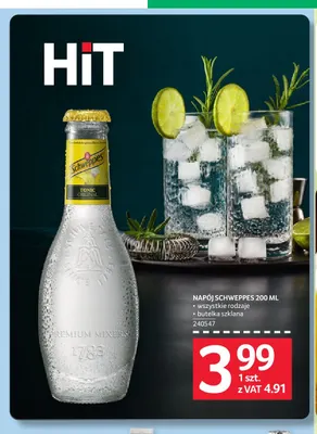 Napój gazowany Schweppes promocja w Selgros