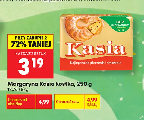 Margaryna Kasia kostka promocja w Biedronka