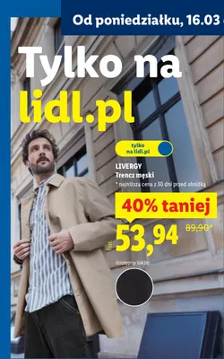 Trencz męski promocja w Lidl