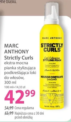 Pianka stylizująca Strictly Curls ekstra mocna podkreślająca loki do włosów promocja w Hebe