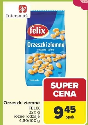 Orzeszki ziemne smażone i solone promocja w Carrefour Market