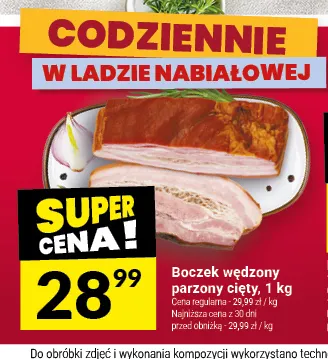 Boczek wędzony parzony cięty promocja w Twój Market