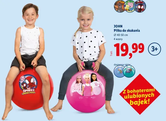 Piłka do skakania stitch promocja w Lidl