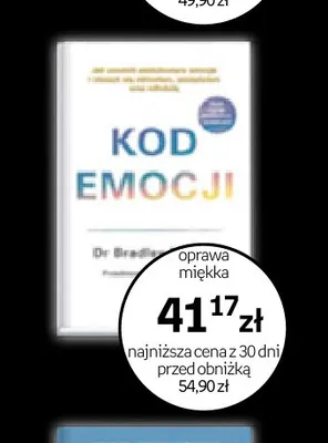 Książka Kod emocji Dr Bradley Nelson promocja w Empik