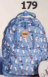 Plecak szkolny Muminki niebieski we wzory Moomin promocja w Empik