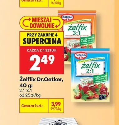 Żelflix 3:1 Dr.Oetker promocja w Biedronka
