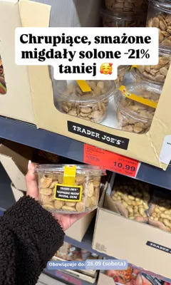 Migdały hiszpańskie smażone solone Trader Joe's promocja w Aldi