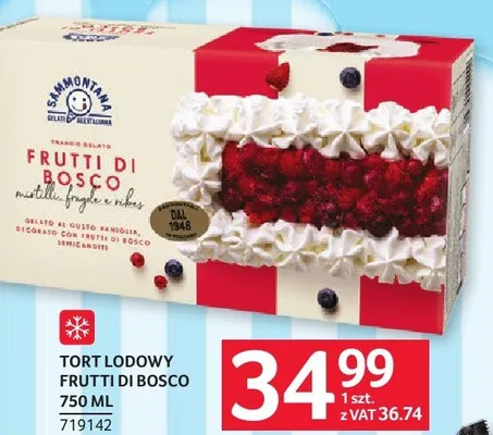 Tort lodowy Frutti di Bosco 750 ml promocja w Selgros