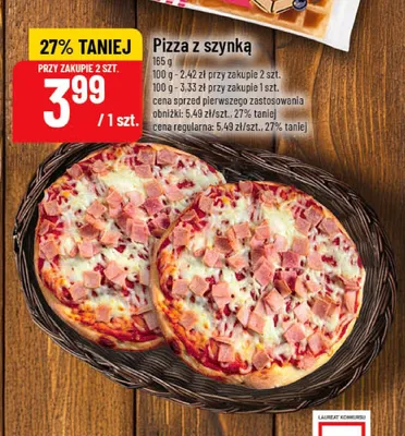 Pizza z szynką promocja w POLOmarket