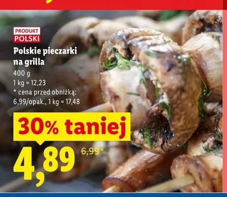 Polskie pieczarki na grilla Ryneczek Lidla promocja w Lidl