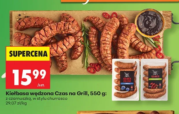 Kiełbasa wędzona Czas na Grill promocja w Biedronka