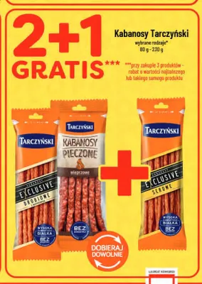 Kabanosy Exclusive serowe Tarczyński promocja w POLOmarket