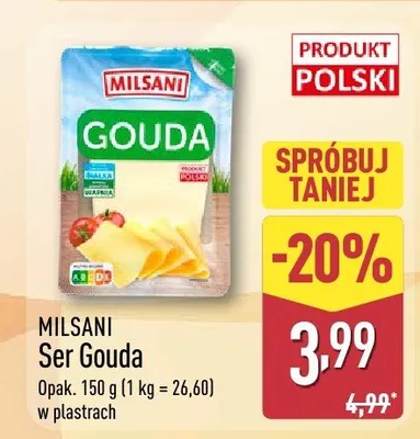Ser gouda plastry Simpl promocja w Aldi
