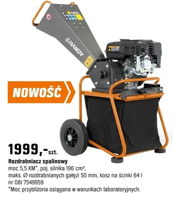 Rozdrabniacz spalinowy promocja w OBI