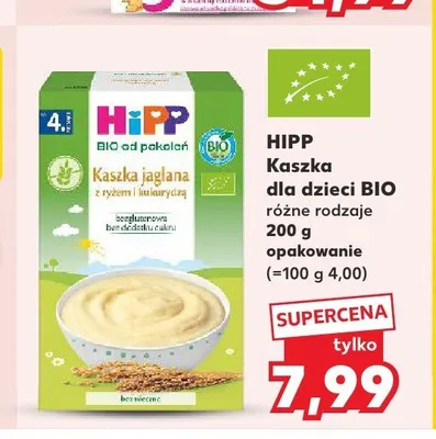 Kaszka dla dzieci BIO HiPP promocja w Kaufland