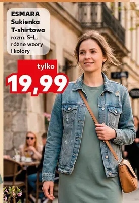 Sukienka T-shirtowa, różne wzory i kolory promocja w Kaufland