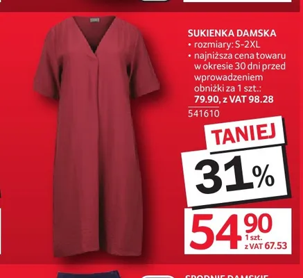 Sukienka damska promocja w Selgros